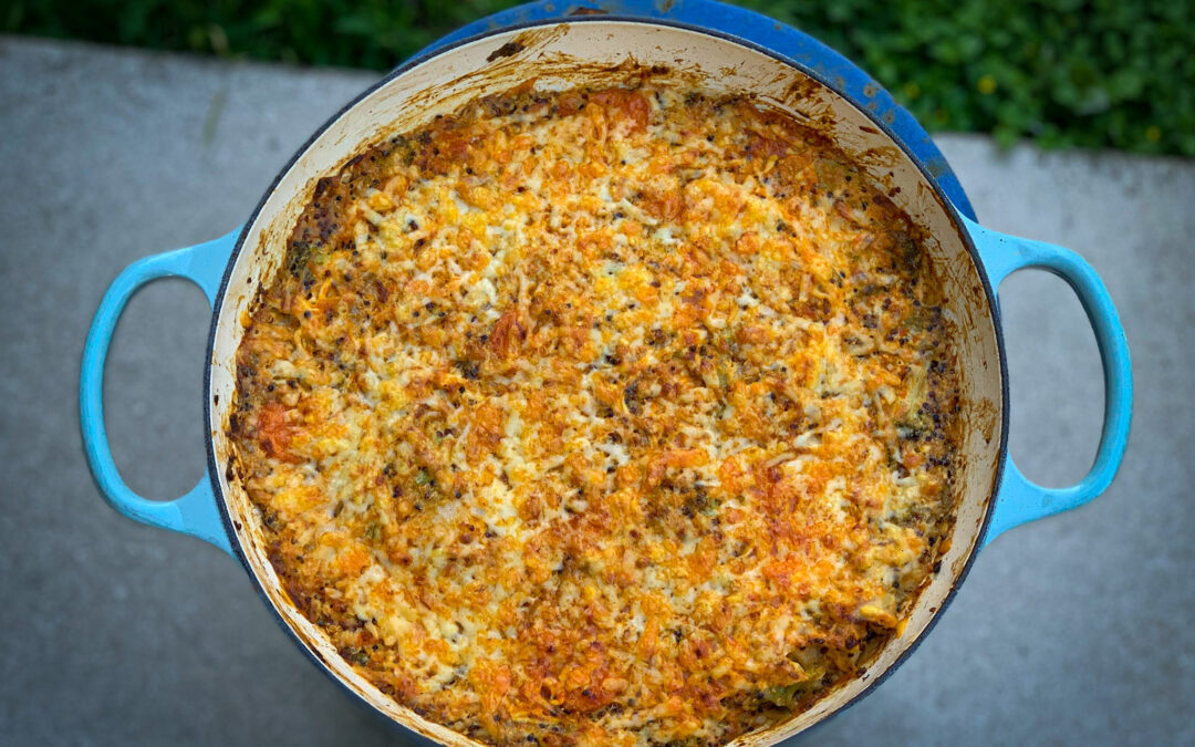 Buffalo Chicken Quinoa Casserole