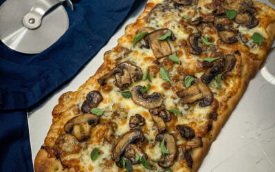 Black Truffle, Caramelized Onion & Mushroom Flatbread