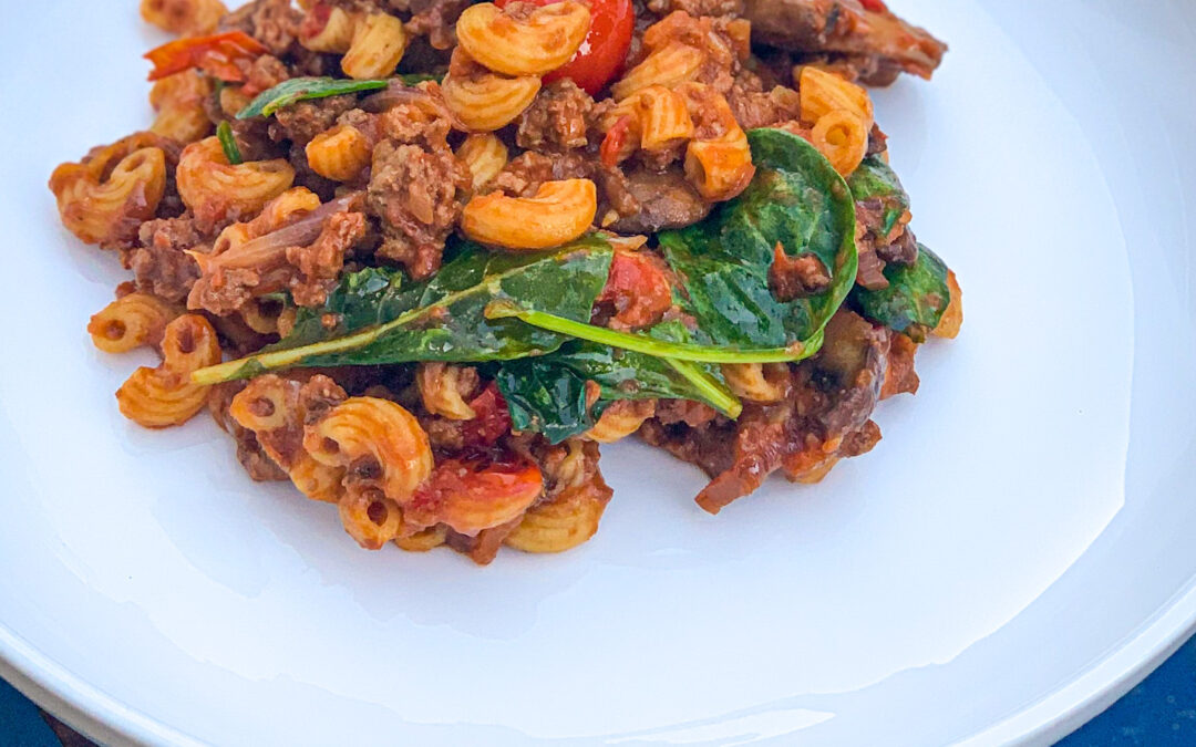 Lamb Ragu with Elbow Veggie Pasta