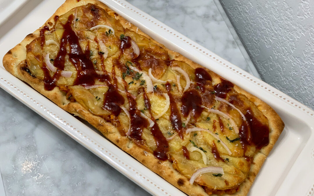 bbq lentil flatbread