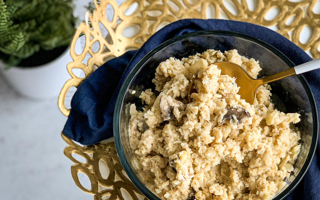 cauliflower mushroom risotto