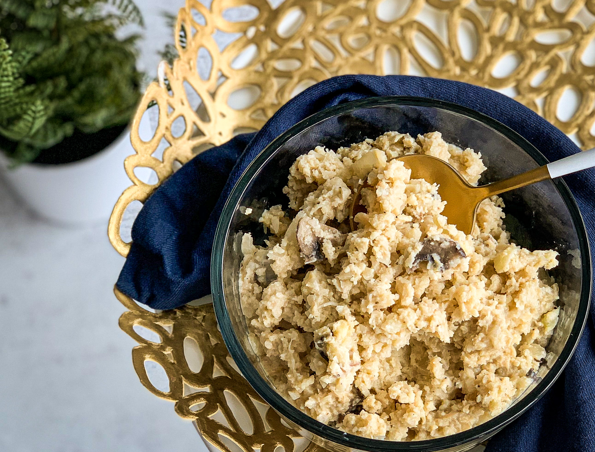 cauliflower mushroom risotto