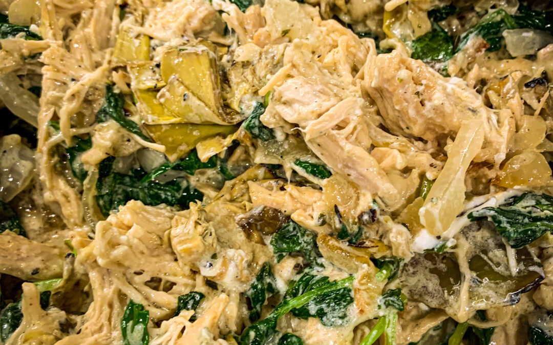 chicken artichoke kale spanakopita