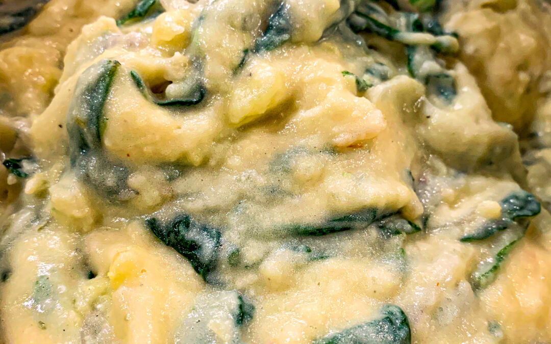 creamed spinach mash